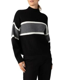 Sanctuary Mock Neck Stripe Sweater | Sweaters