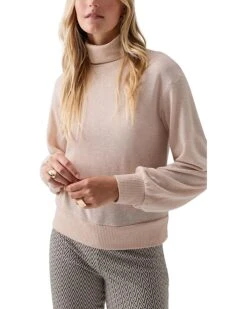 Sanctuary Ruched Sleeve Turtleneck Top | Shirts & Tops